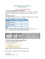 Đề cương ôn tập Học kì 2 Tin học 10 năm 2024–2025 trường THPT Phước Long (TP Hồ Chí Minh)
